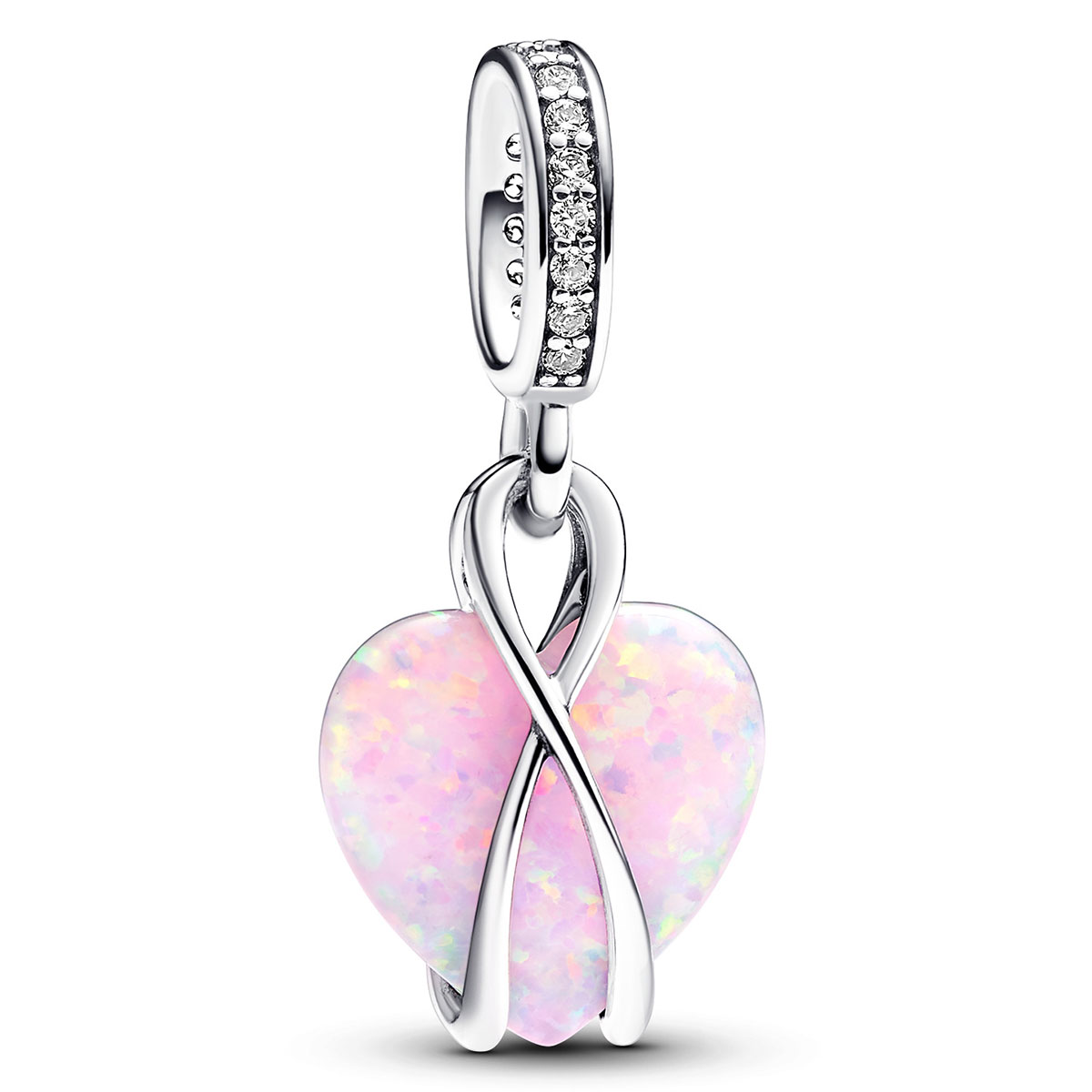 Pandora Mom Opalescent Heart Dangle Charm: Precious Accents, Ltd.