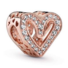 Pandora Sparkling Love Charm, PANDORA Rose & Pink Crystal – Enchantress Co.