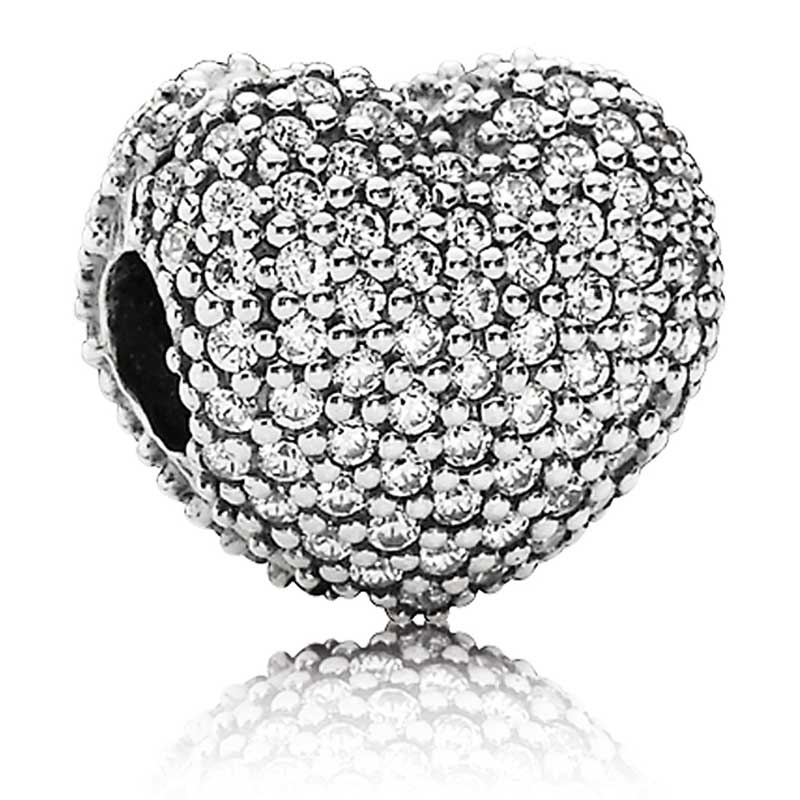 Pandora Pave Open My Heart Clip: Precious Accents, Ltd.