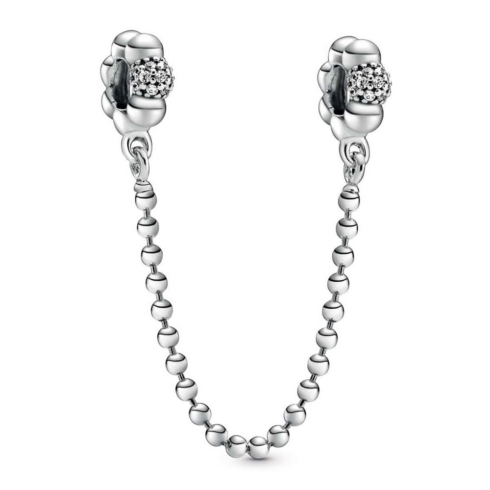 Pandora Beads \u0026 Pavé Safety Chain Charm 