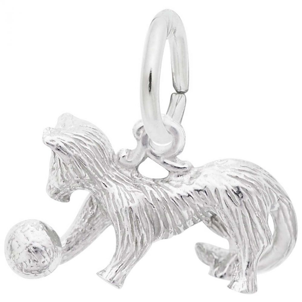 Sterling Silver Cat Charm - Pet Charm