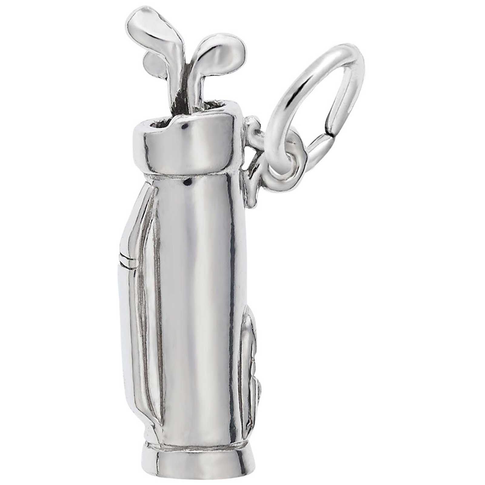 Rembrandt Golf Bag Charm, 14K White Gold