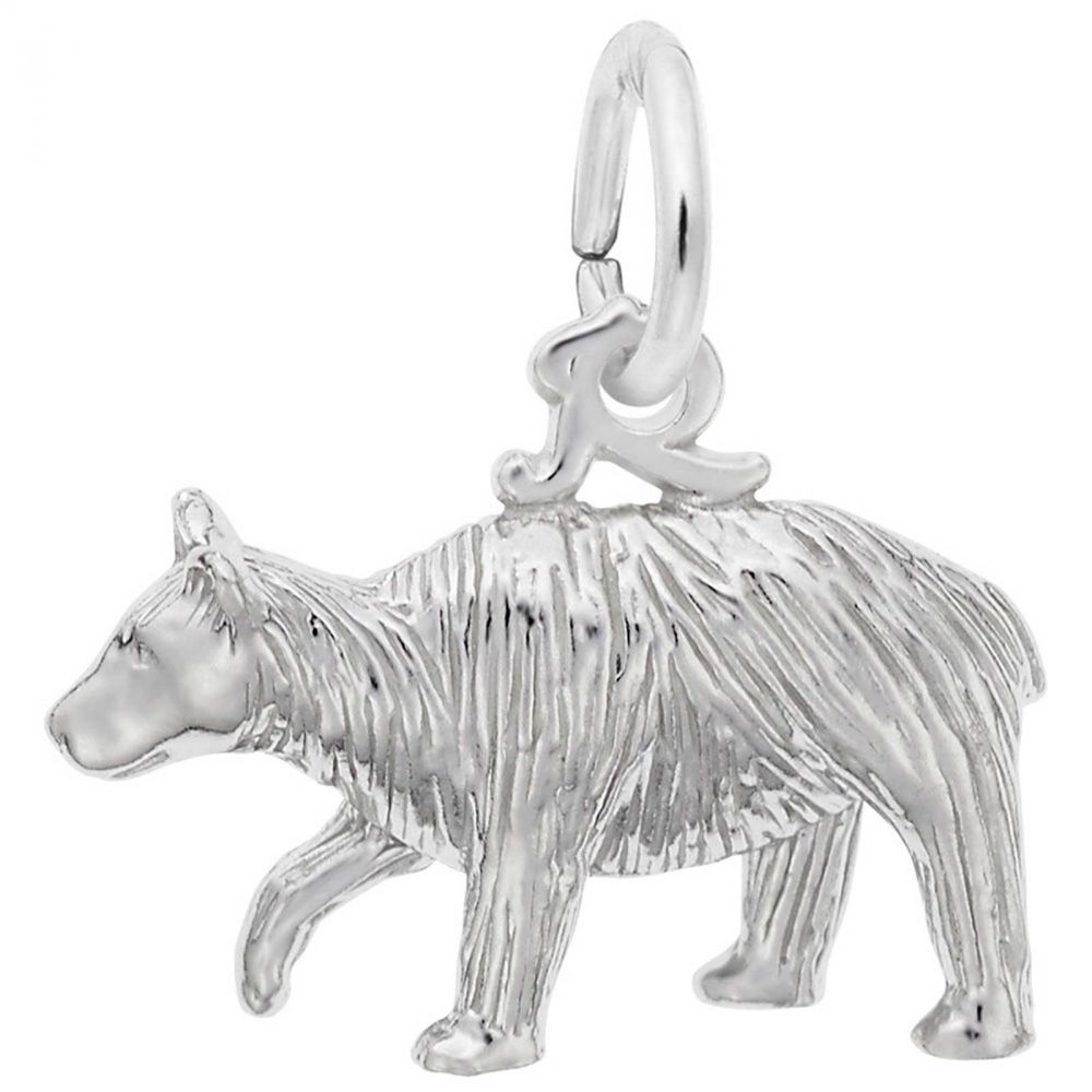 Silver Bear Charm Bracelet