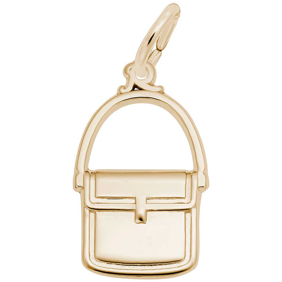 Rembrandt Messenger Purse Charm, 10K Yellow Gold