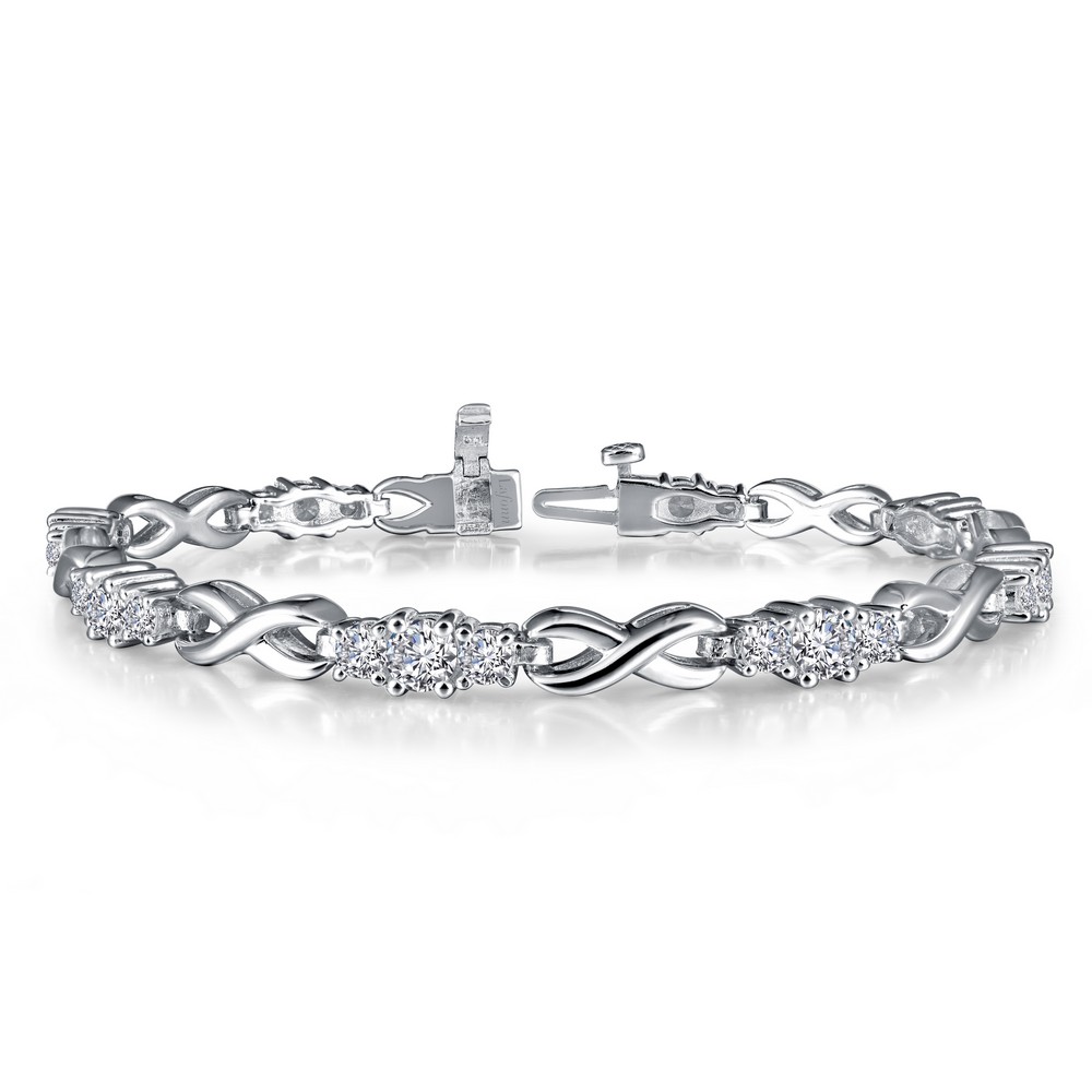 Lafonn Classic Platinum-Plated Simulated Diamond Bracelet (4.23 CTTW 