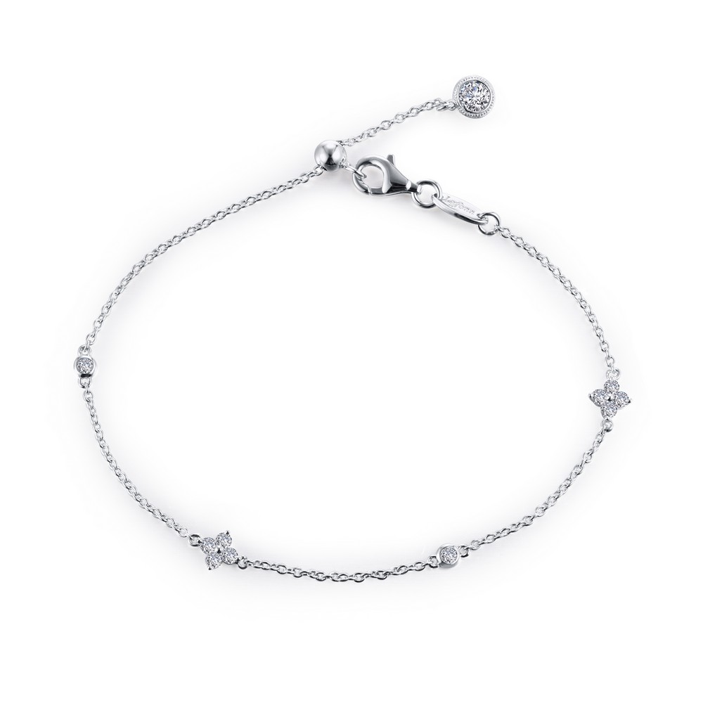 Lafonn Classic Platinum-Plated Simulated Diamond Bracelet (0.55 CTTW ...