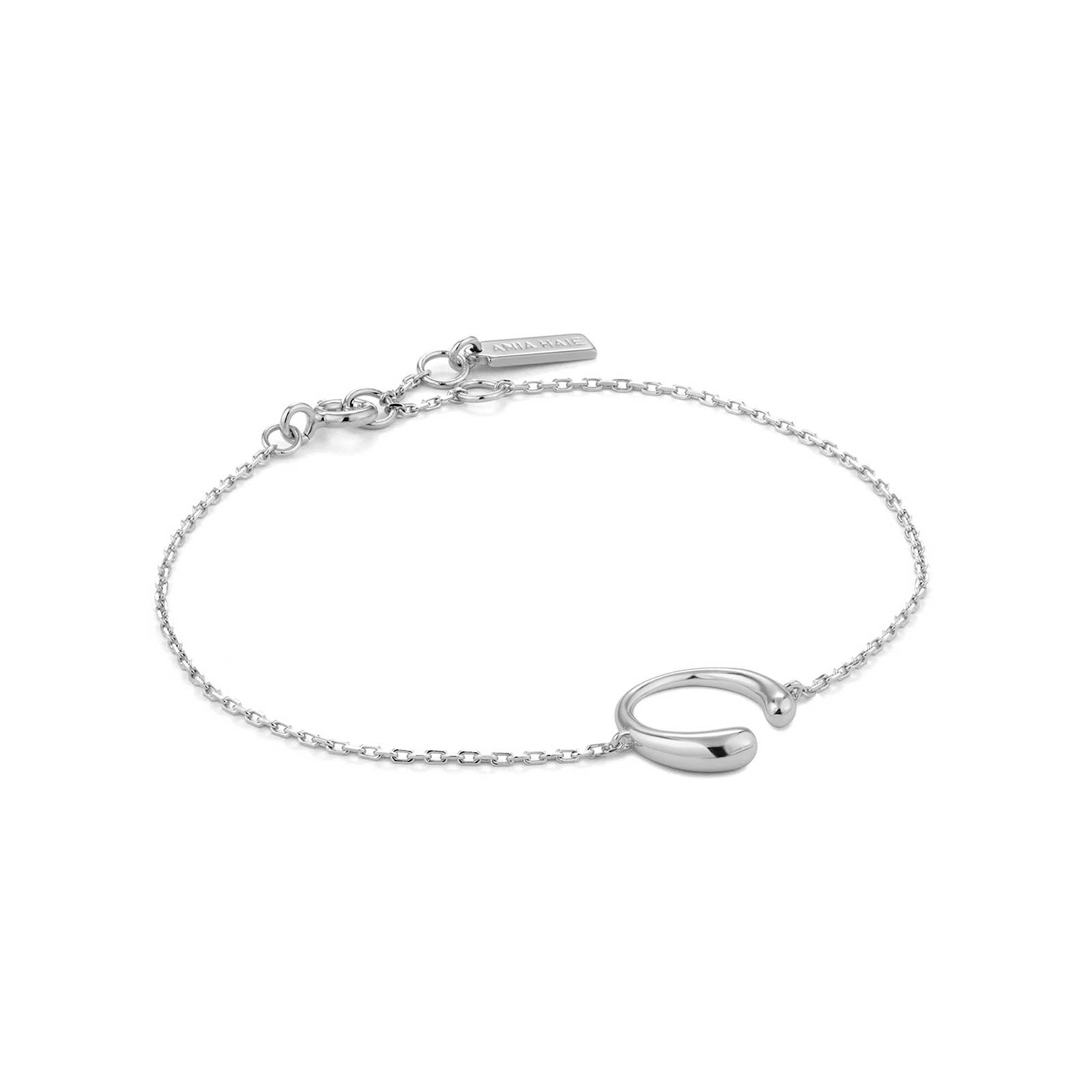 Ania Haie Luxe Curve Bracelet, Sterling Silver: Precious Accents, Ltd.
