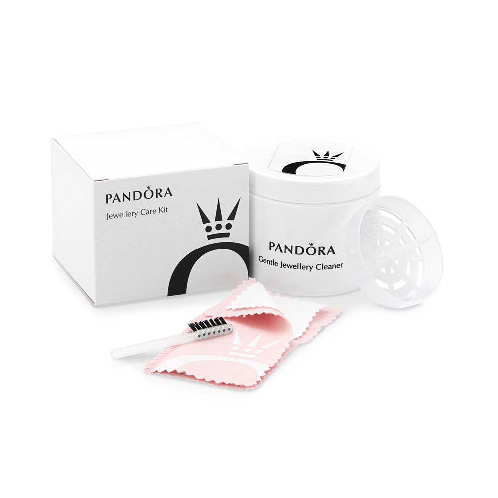 NEW, Original Packaging Pandora Cleaning Kit, With Silver Plated, Pandora  Engraved Heart Keychain, It's a Nice Jewelery Box 