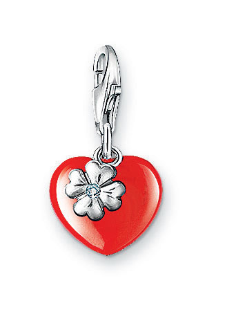 Thomas Sabo Charm Pendant Enamel Red Heart