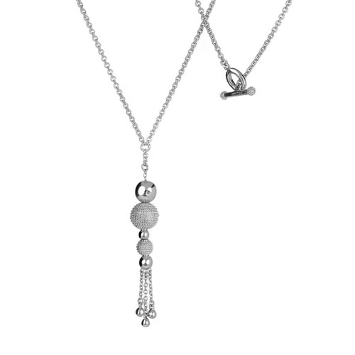 Hot Diamonds Ula Silver Maxi Drop Necklace, Sterling Silver: Precious ...
