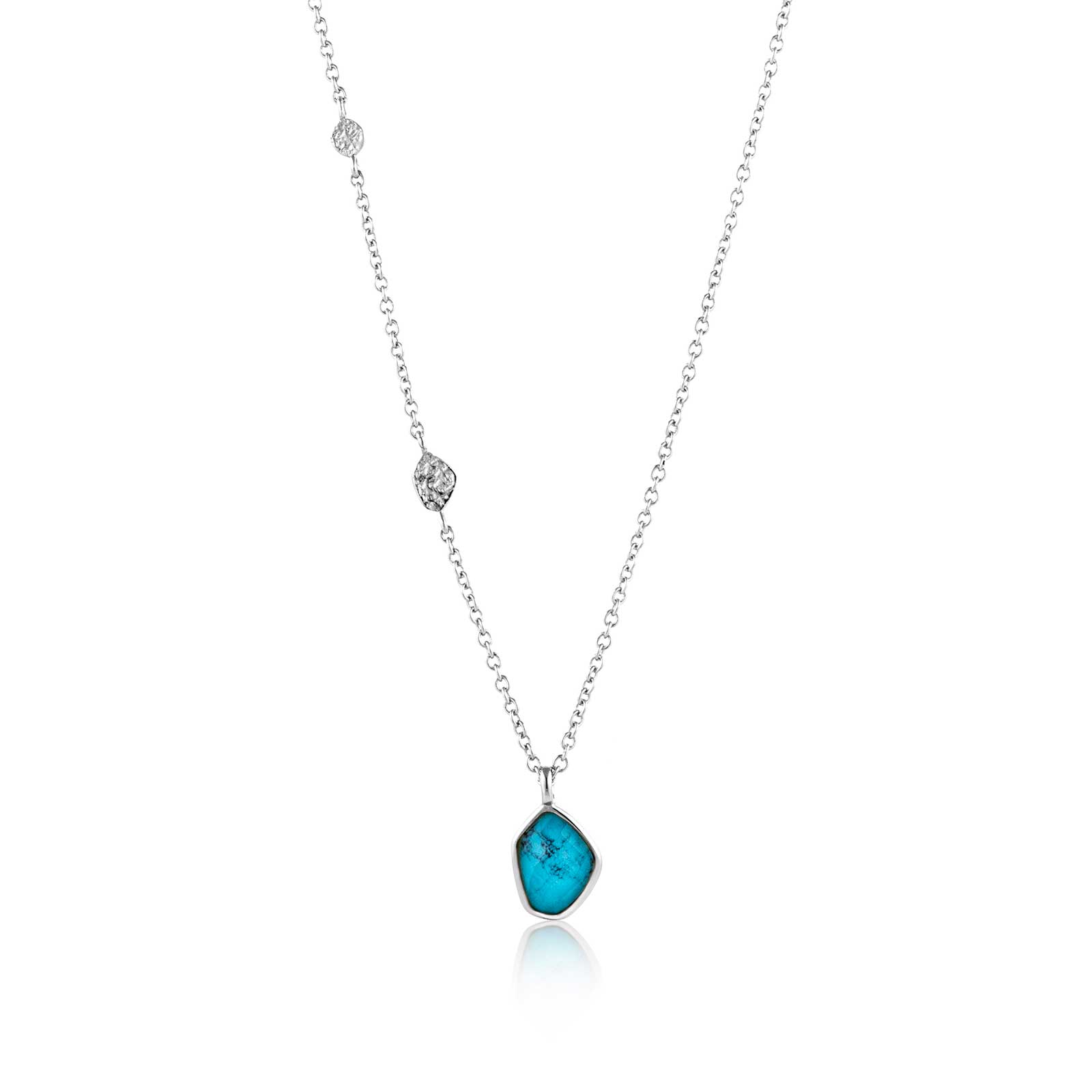 Ania Haie Turquoise Pendant Necklace, Sterling Silver: Precious Accents ...