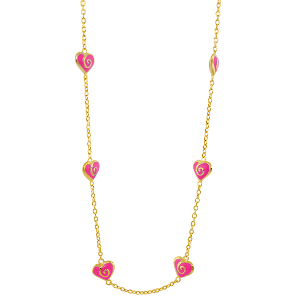 Lauren G Adams Girl's Lovely Hearts Necklace: Precious Accents, Ltd.