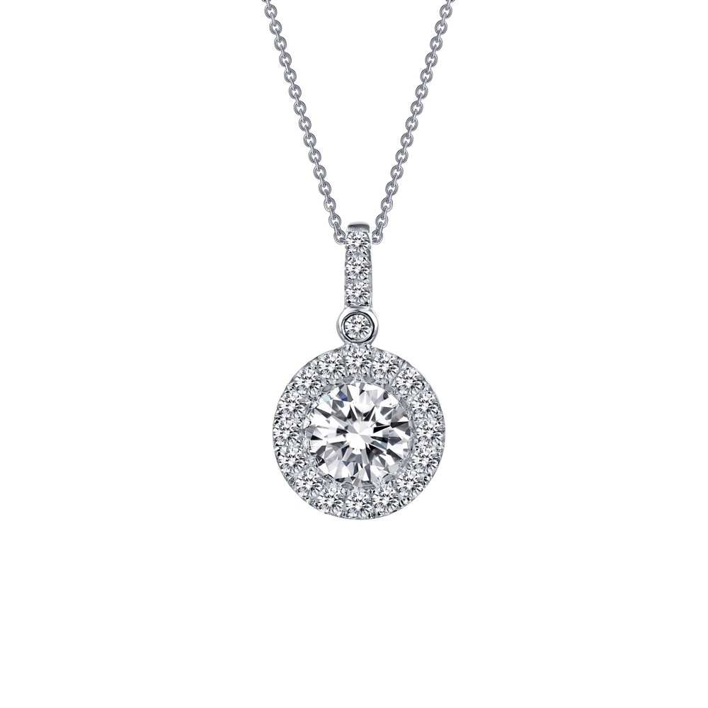 Classic platinum diamond necklace