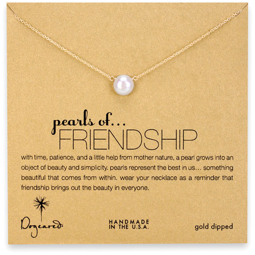 dogeared pearls of friendship necklace