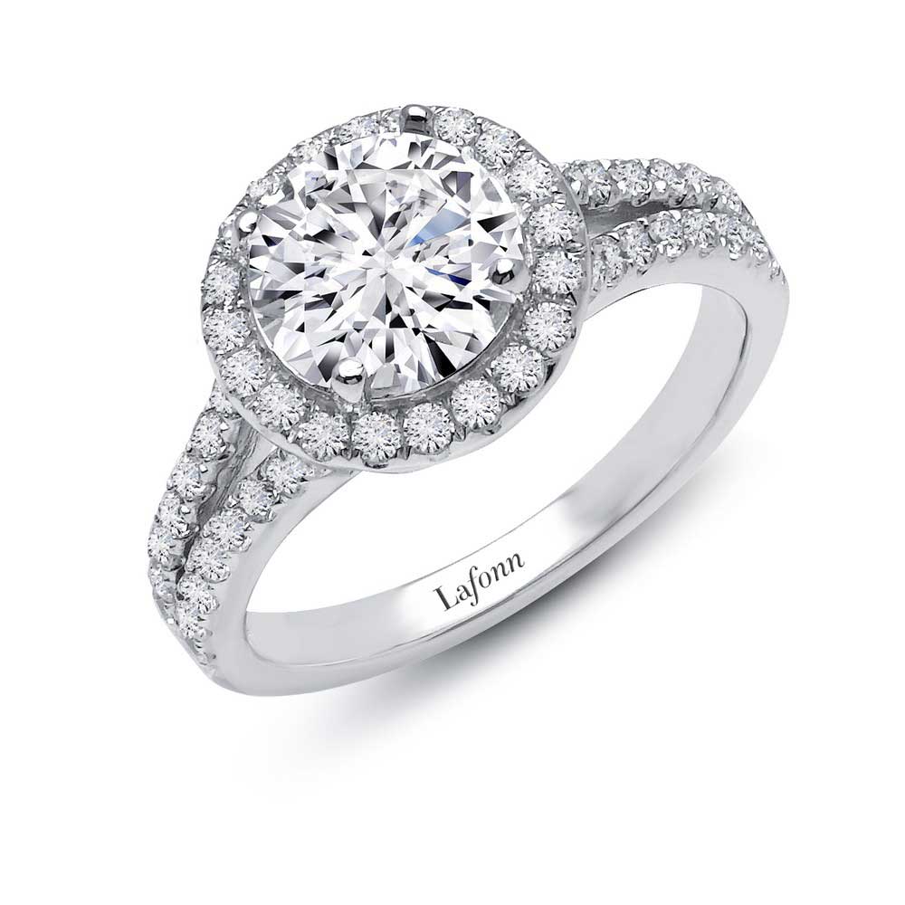 Lafonn Classic Platinum-Plated Simulated Diamond Ring (2.82 CTTW)