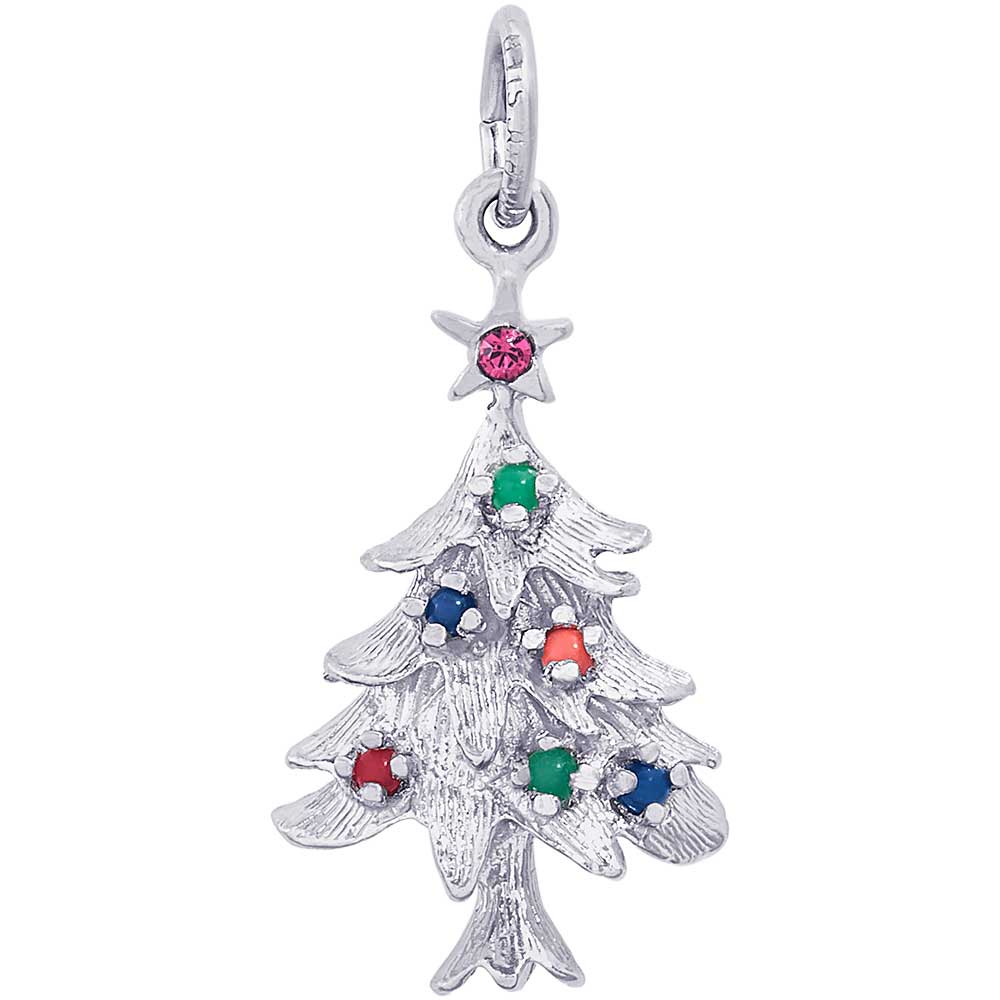 Rembrandt Christmas Tree Charm, Sterling Silver: Precious Accents, Ltd.