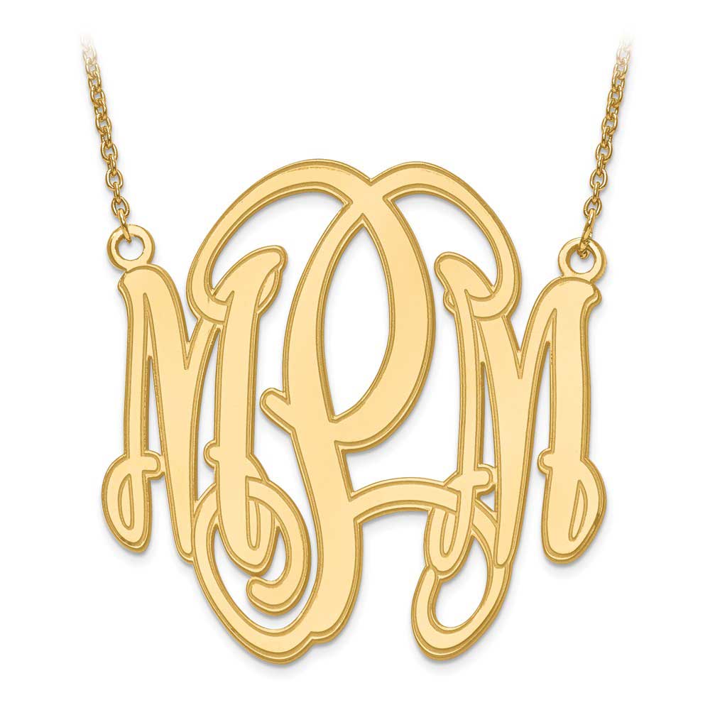 Extra Large Monogram Necklace