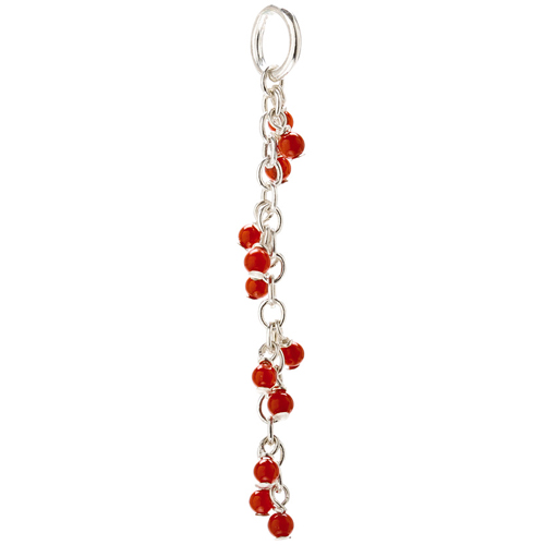 Dogeared Red Coral Cascading Gems, Sterling Silver: Precious Accents, Ltd.